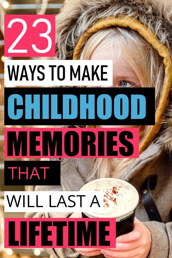 Between the endless chores, complex schedules, work, and school, it is hard to create space for quality time with your kids. Here are creative ways you can be intentional in creating memories that your children will cherish for years to come. How to create memories for your children. Activities that your child will remember. How to help your children have a memorable childhood. #parenting #motherhood #kids