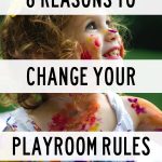 A toddler playroom should not be minimalist. Here is why you should embrace having a messy playroom. Instead, your playroom should inspire imagination and get your children used to living in a messy world. Toddler playroom ideas. Playroom organization. How to organize your kid's playroom. How to teach kids to clean up their toys. #parenthood #motherhood #playroom #parenting