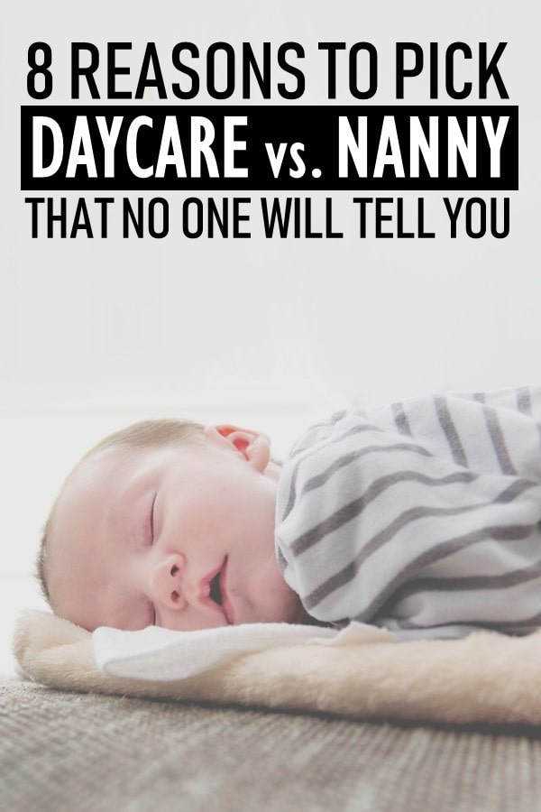 Deciding on care for your child is a very big decision. The stakes are high since there is no way for your baby to tell you what is going on. It is also a huge decision because your caregiver will shape your childâ€™s development. There are endless pros and cons to staying at home vs. daycare vs. nanny. After going through the process myself, we decided on a mix of daycare and staying at home. Here are all the reasons I would pick a daycare over a nanny any day. #parenting #childcare #motherhood