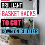 Until you start really using baskets in your house and using them to their fullest advantage, you don’t really understand how much organization they can provide. Since adding baskets, our house clutter has dramatically decreased, clean up is easier and faster, not to mention they are excellent house décor. So, here is where and how I started using baskets in our home. How to reduce clutter. How to keep a clean house. How to organize your home. #homedecor #organization #momlife