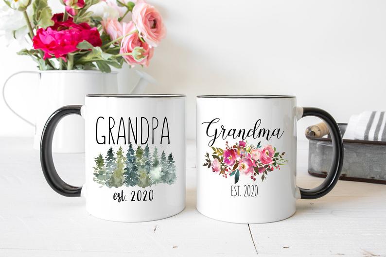 Coffee Mug Pregnancy Announcment Grandparents 2